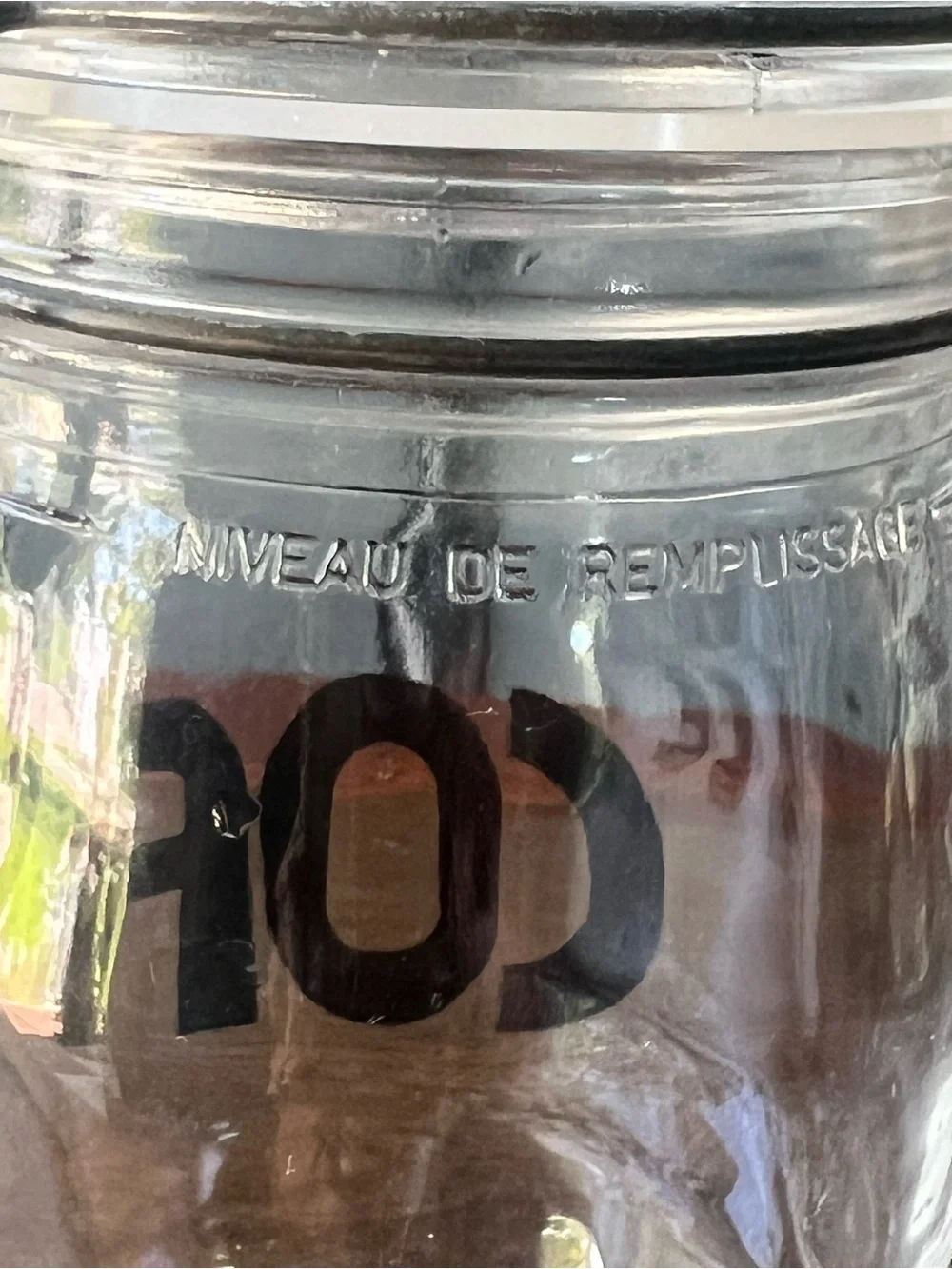 Vintage (Carlton) Glass Storage Jars -  Coffee 1L, Sugar 1.5L, Tea 3/4L